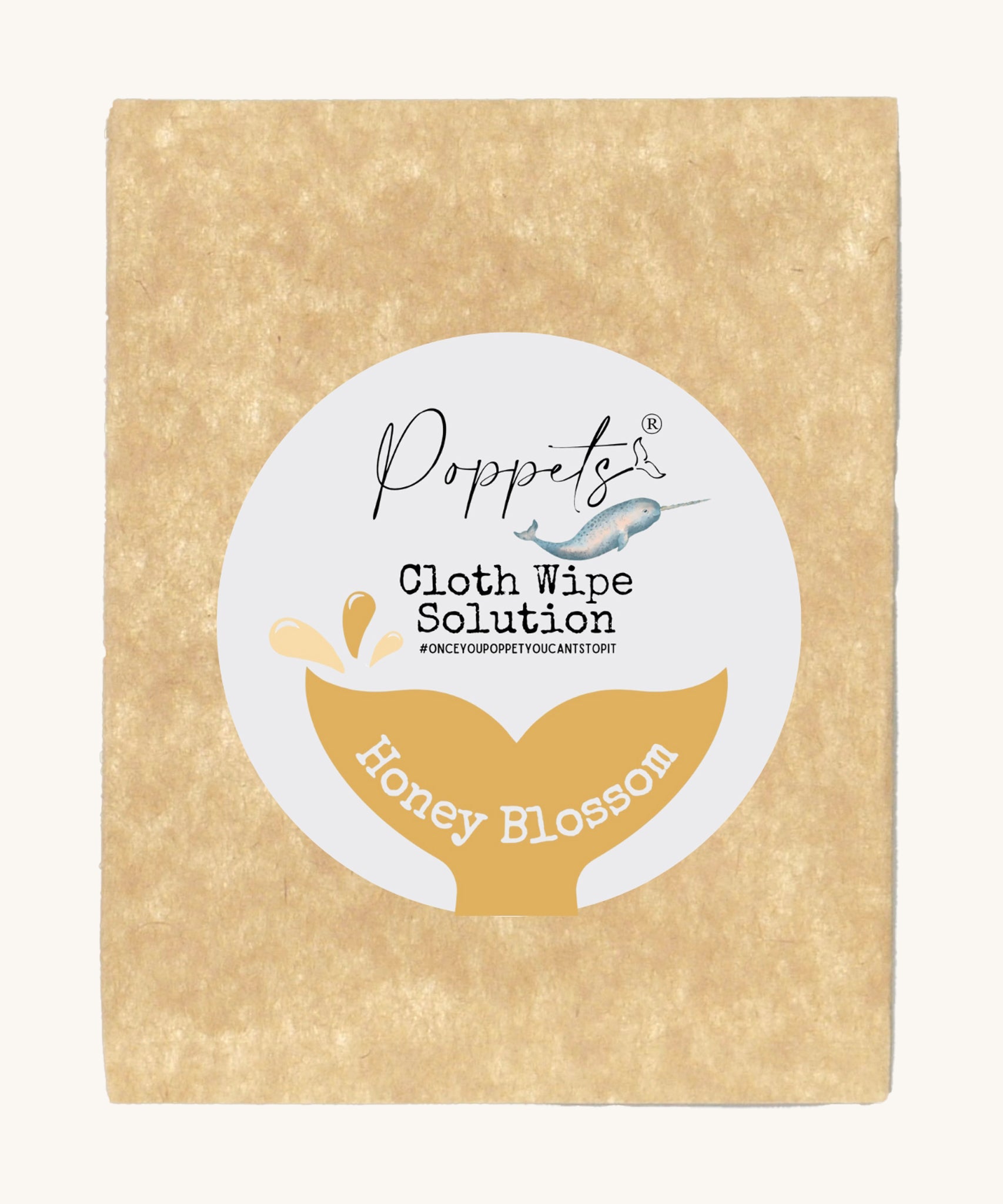 Poppets Reusable Baby Wipes Solution Sample Pack Honey Blossom