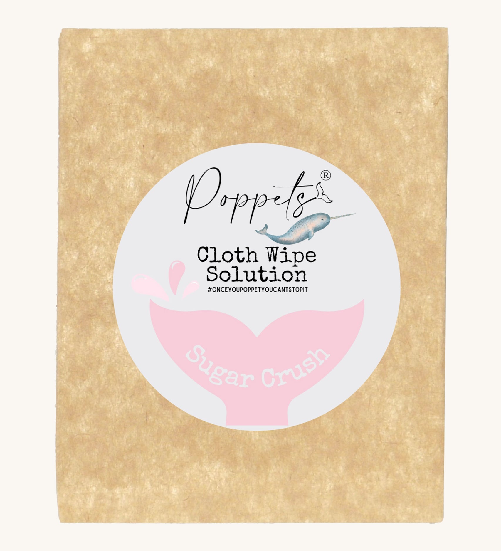 Poppets Reusable Baby Wipes Solution Sample Pack Sugar Crush