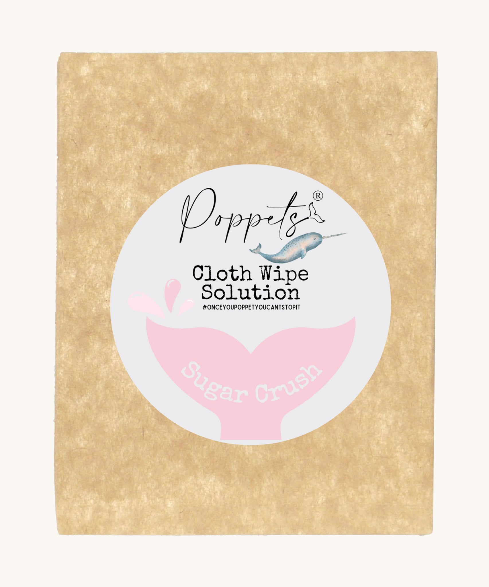 Poppets Reusable Baby Wipes Solution Sample Pack Sugar Crush