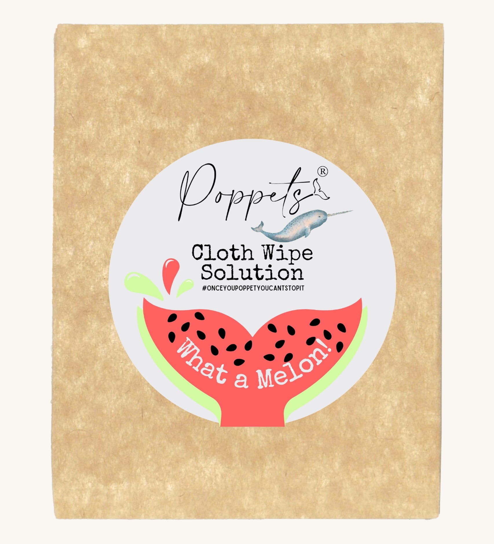 Poppets Reusable Baby Wipes Solution Sample Pack What A Melon!