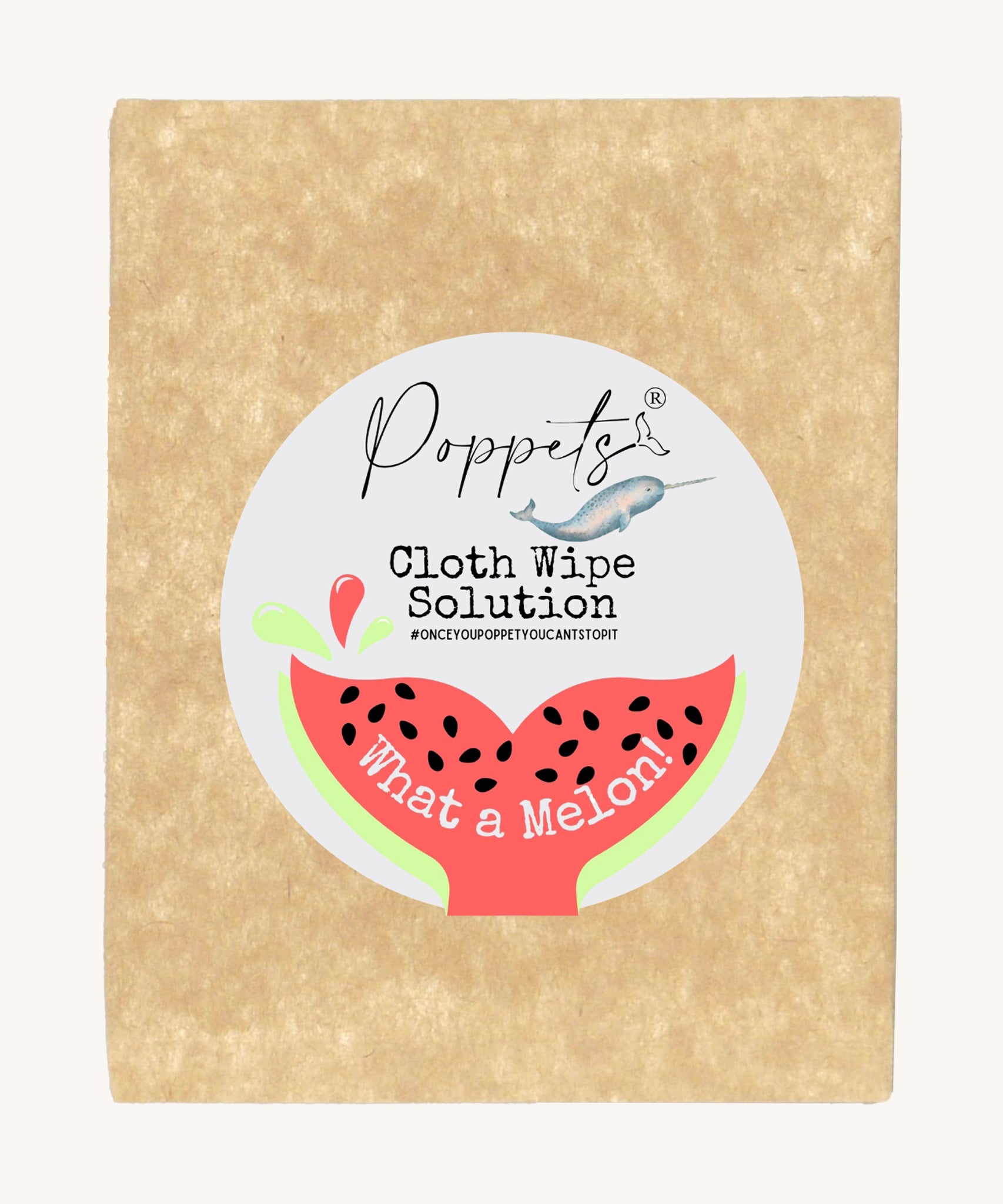 Poppets Reusable Baby Wipes Solution Sample Pack What A Melon!