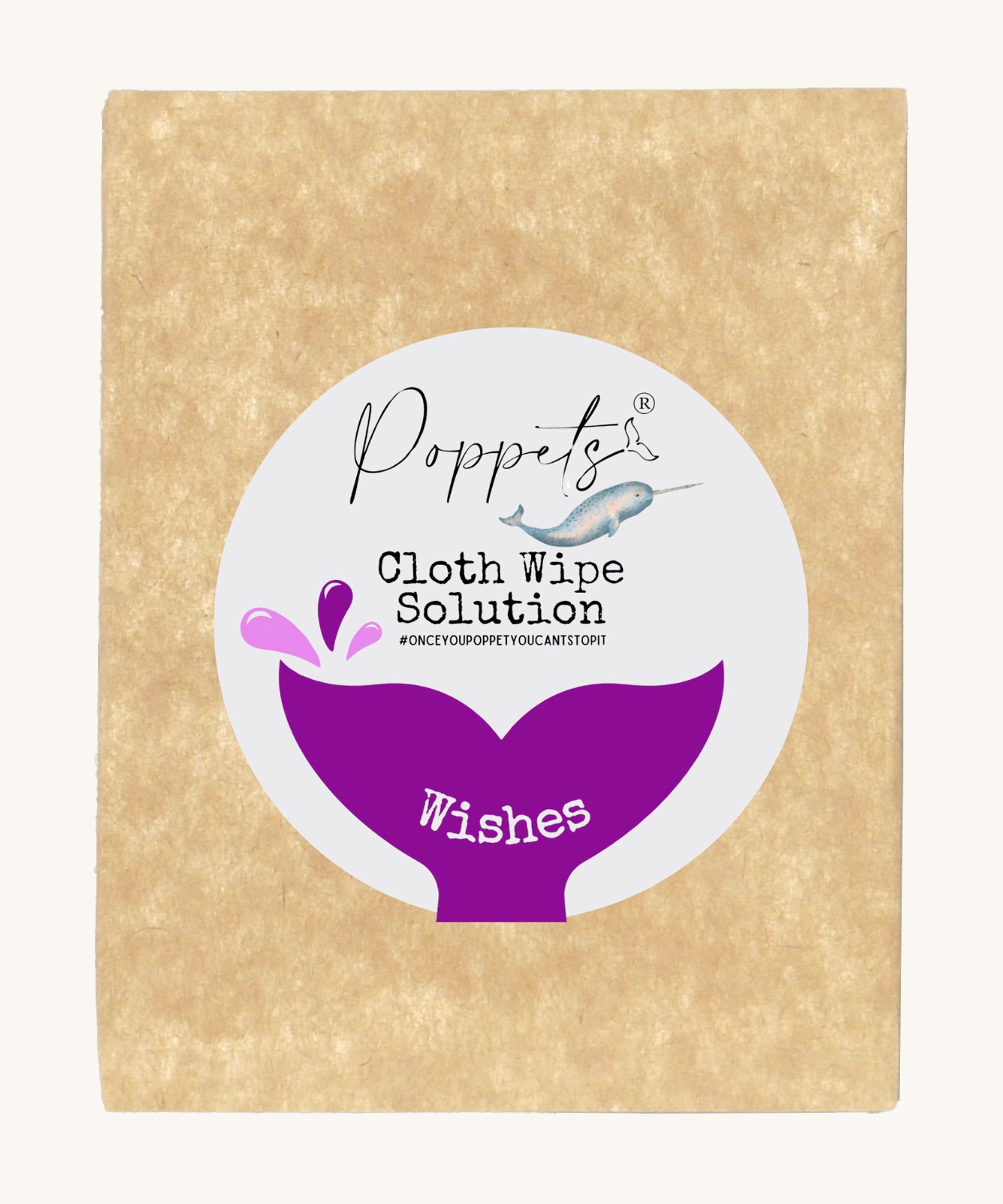 Poppets Reusable Baby Wipes Solution Sample Pack Wishes