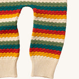 LGR Honeycomb Rainbow Striped Knitted Joggers