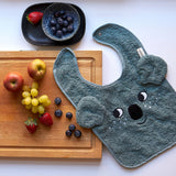 Roommate Organic Cotton Baby Bib - Koala