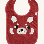 Roommate Organic Cotton Baby Bib - Red Panda