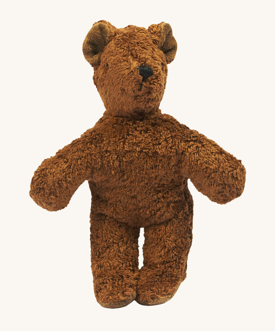 Senger Baby Brown Bear. A soft, plush brown bear on a plain background