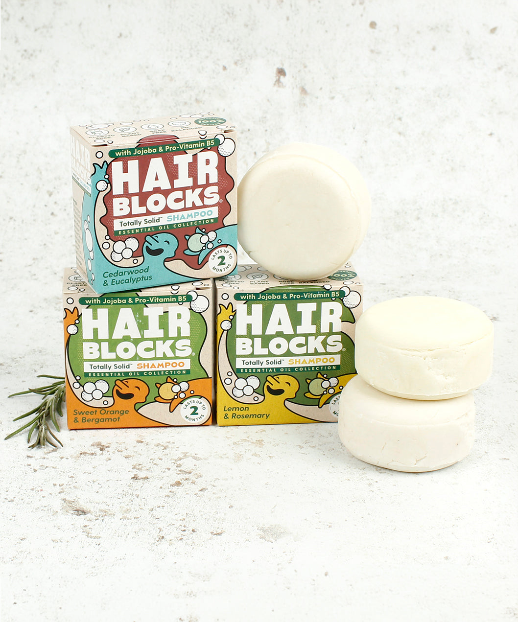 The Essential Oil collection Hair Blocks Solid Shampoo Bar