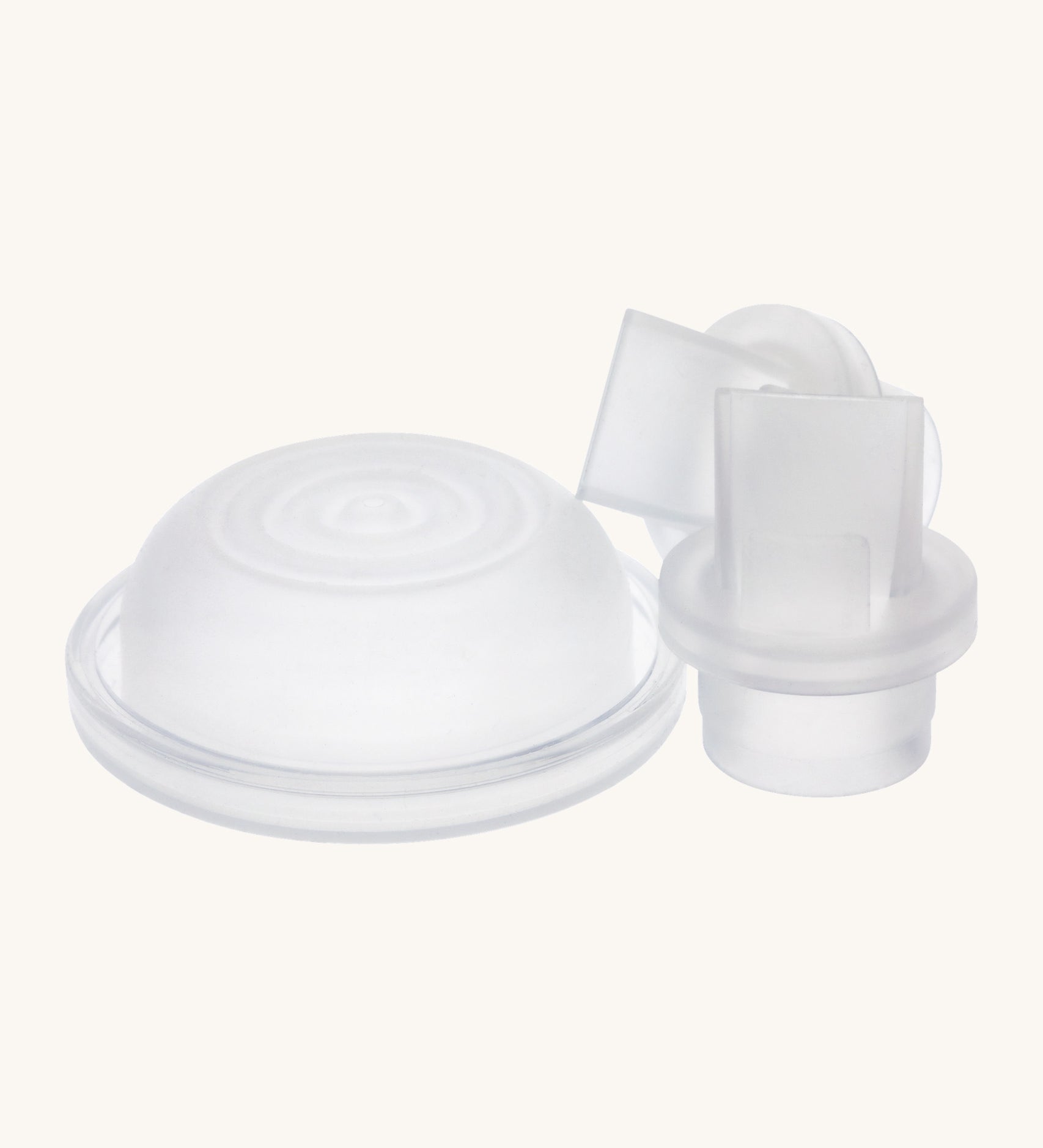 Lola & Lykke Silicone Spare Part Set showing the suction vales and suction bowls