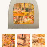 Toverlux StoryLux Silhouette Sets, Children Of The Forest by Elsa Beskow. The image shows 4 Magic Lamp silhouettes from the Children Of The Forest Set, on a cream background