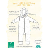 Frugi Toasty Ted Snuggle Suit - Twig