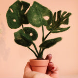 The Makerss - Monstera Plant Small Needle Felt Kit