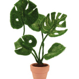 The Makerss - Monstera Plant Small Needle Felt Kit