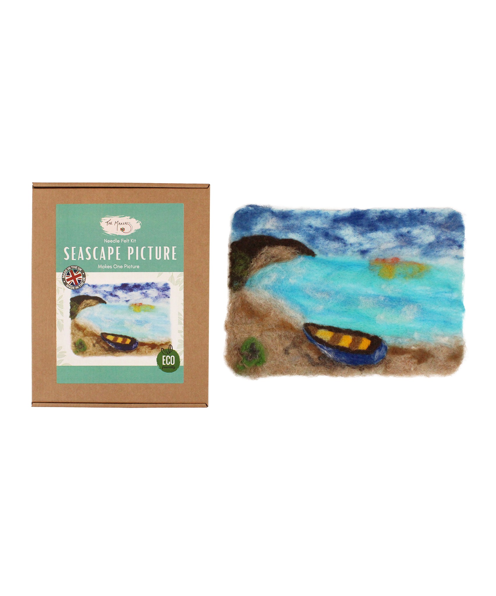 The Makerss - Seascape Picture Needle Felt Kit and Box