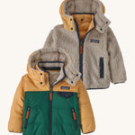 Patagonia Baby Reversible Tribbles Hoody - Conifer Green