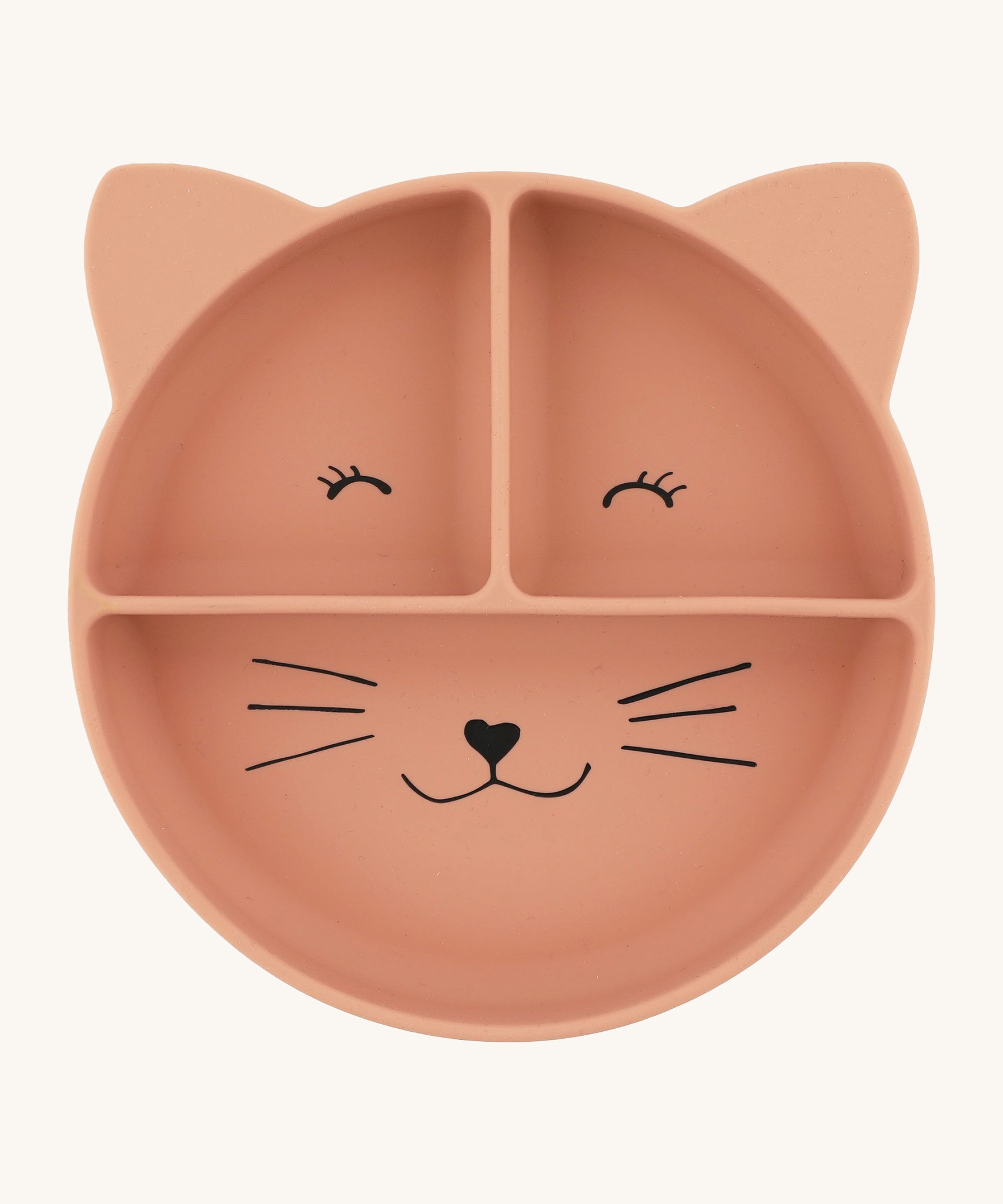 Trixie Animal Friends Silicone Divider Plate, pink, Mrs Cat. 