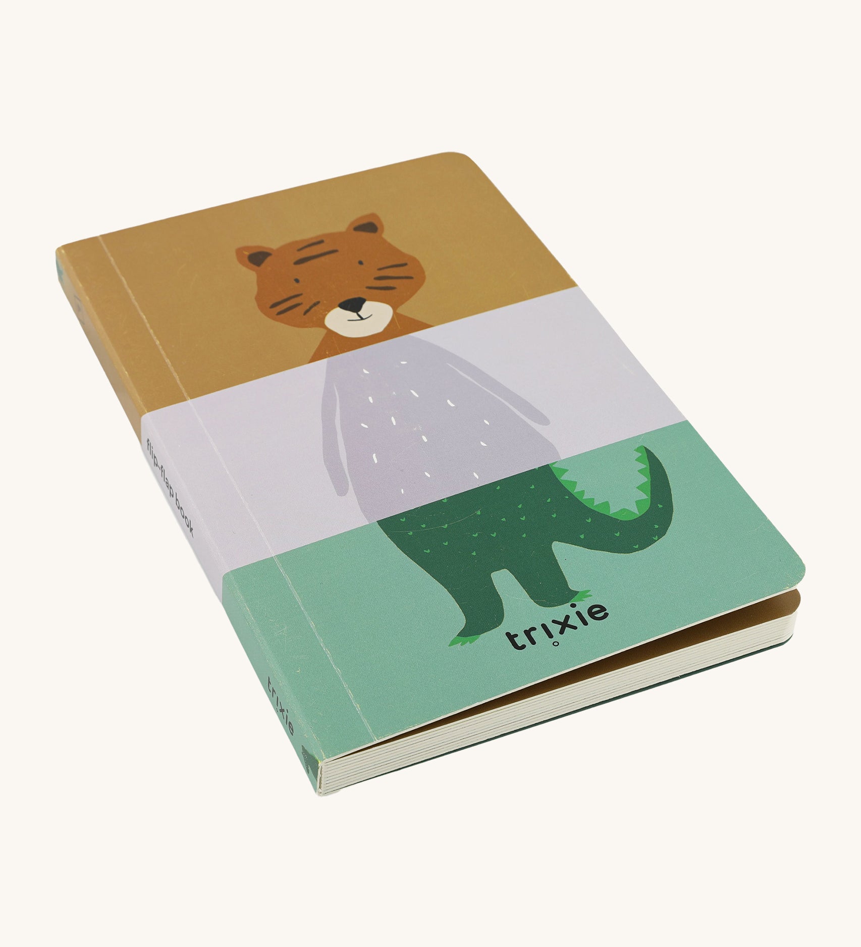 Trixie Flip-Flap Animals Book on a white background.