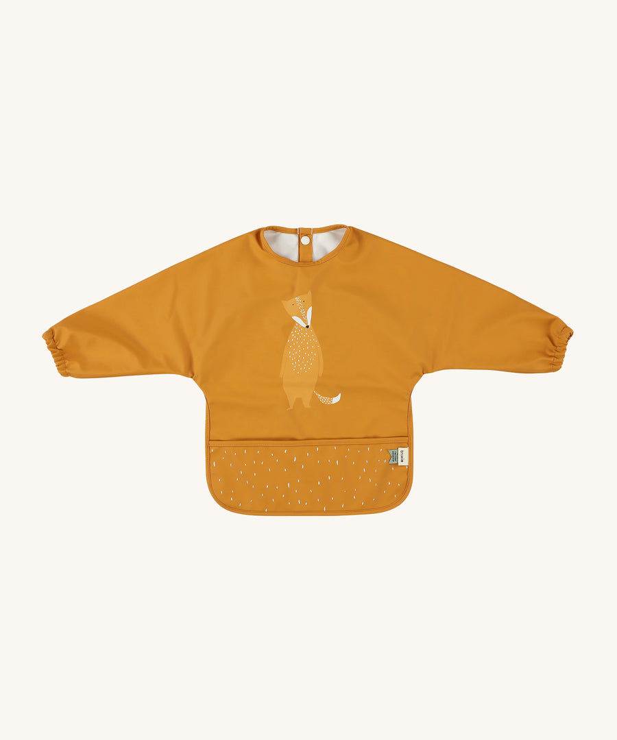 Trixie Animal Friends Waterproof Long Sleeve Bib, orange, Mr Fox. 