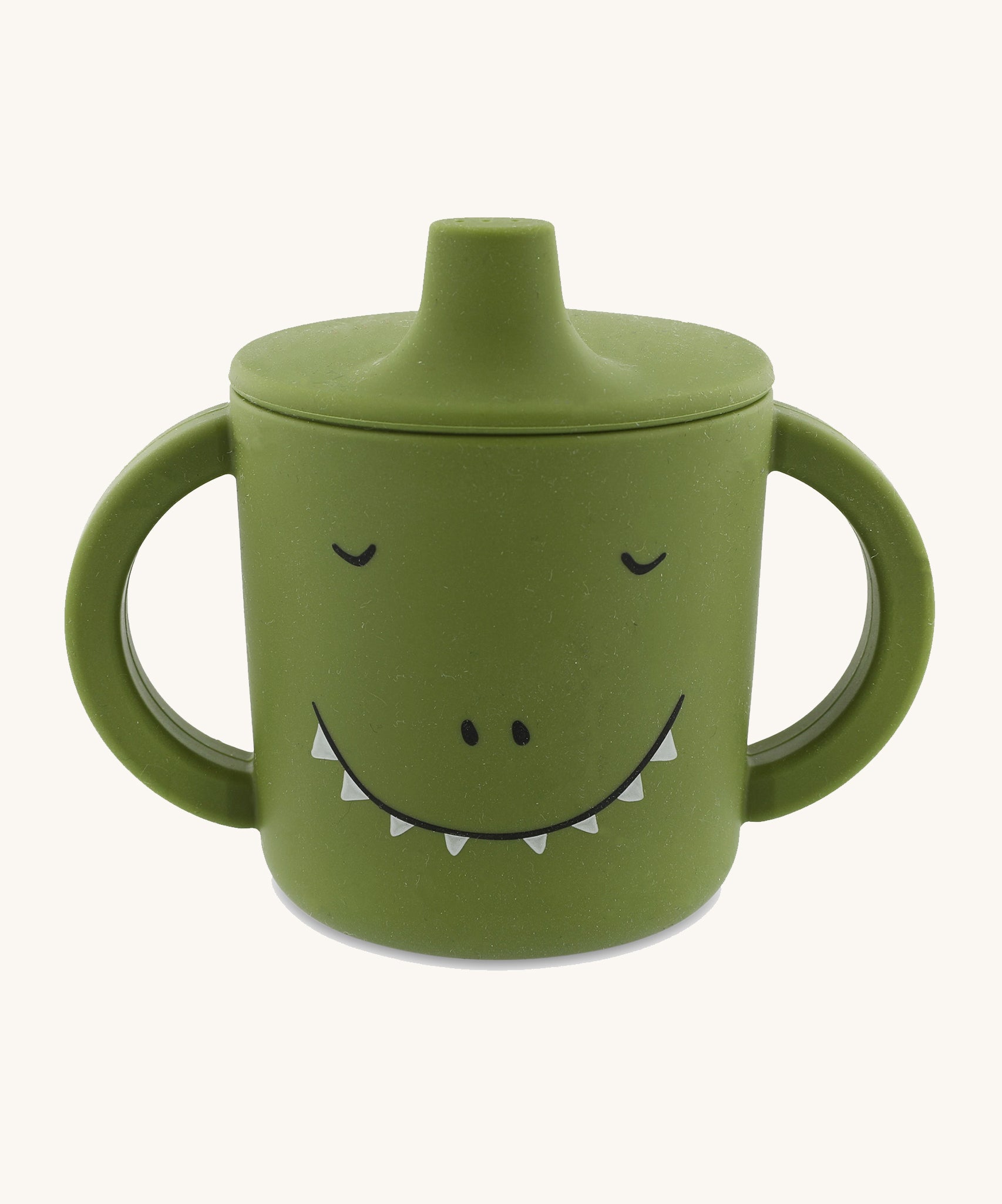 Trixie Animal Friends Silicone Sippy Cup, green, Mr Dino.