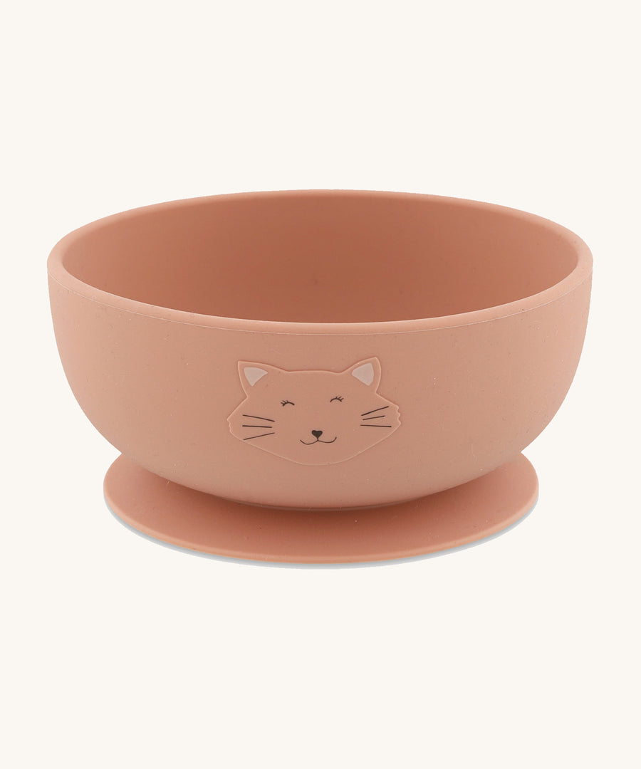 Trixie Animal Friends Silicone Suction Bowl, pink, Mrs Cat. 