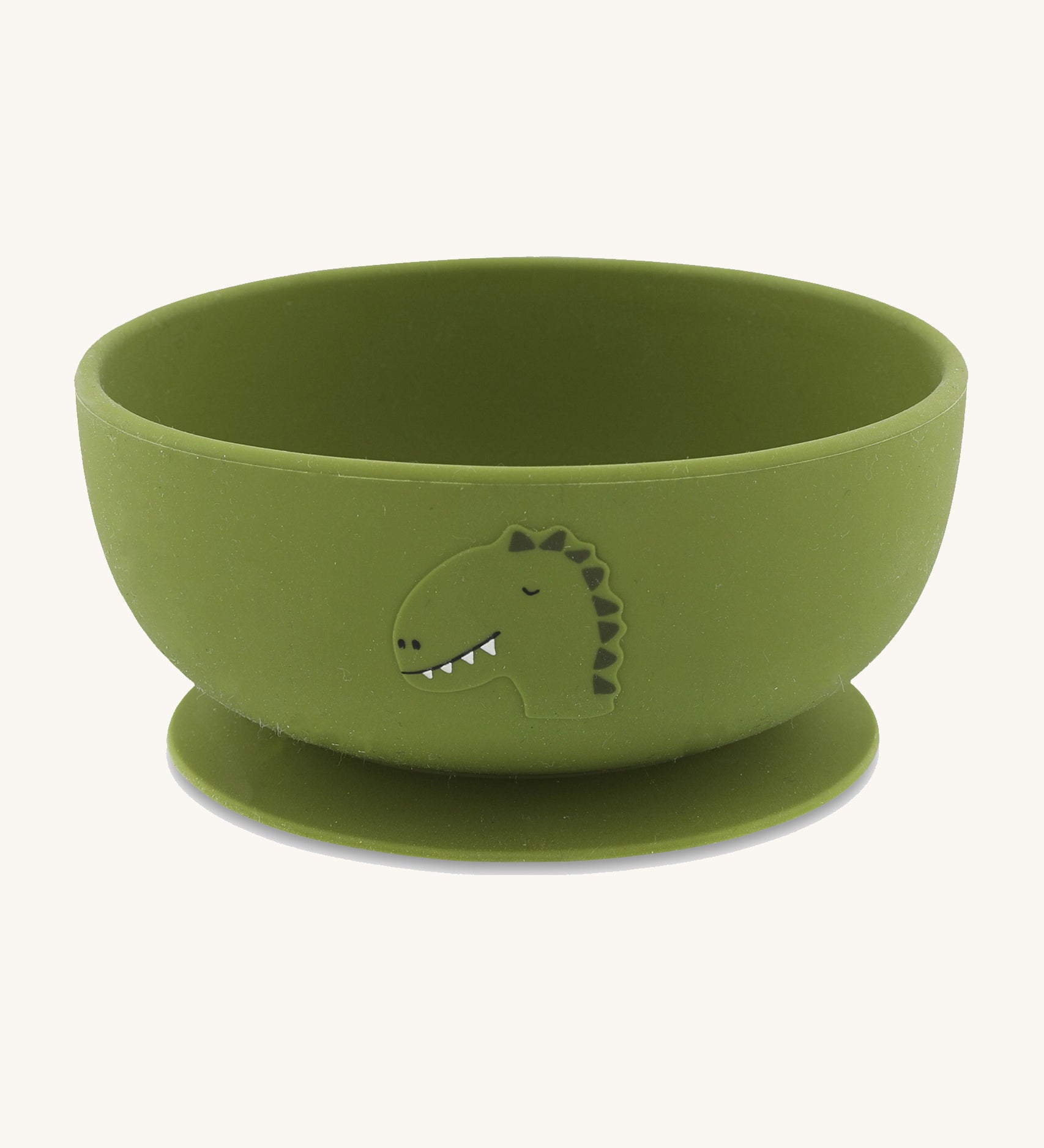 Trixie Animal Friends Silicone Suction Bowl, green, Mr Dino. 