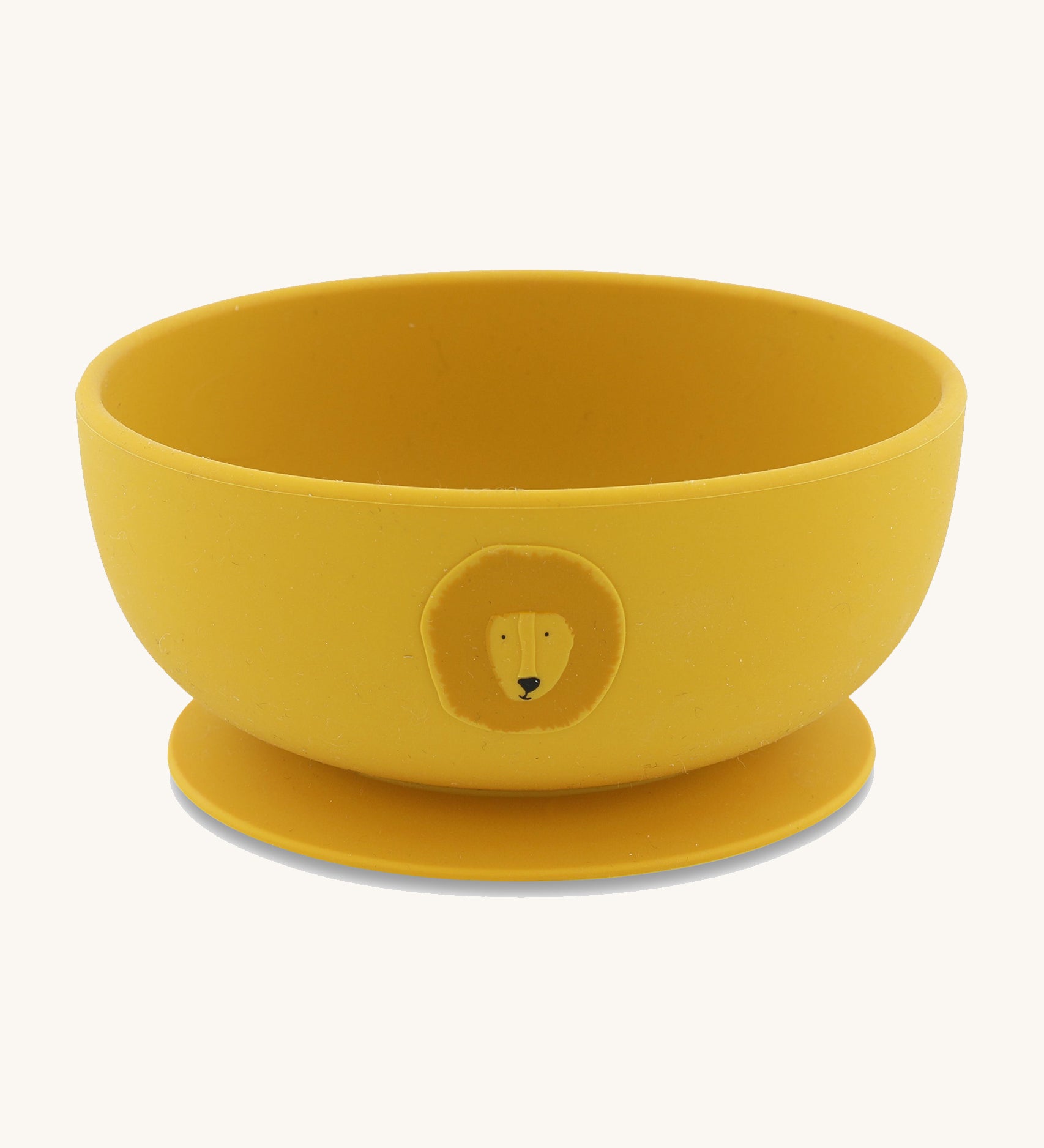 Trixie Animal Friends Silicone Suction Bowl, yellow, Mr Lion. 