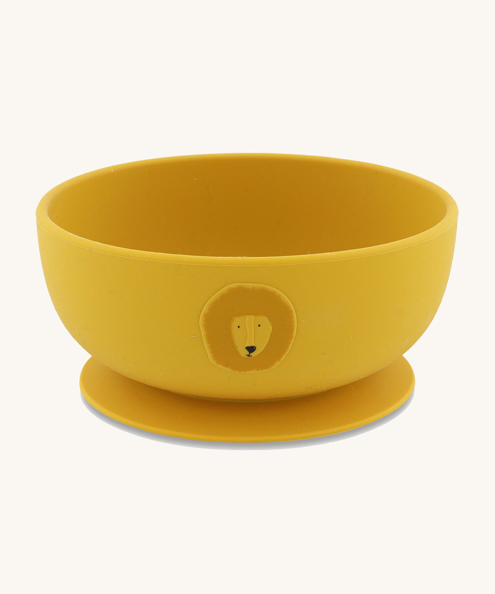 Trixie Animal Friends Silicone Suction Bowl, yellow, Mr Lion. 