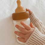 Hevea Wide Neck Baby Bottle Natural Rubber Nipple - Single