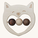 Wooden Story Rattle - Smiley Cat