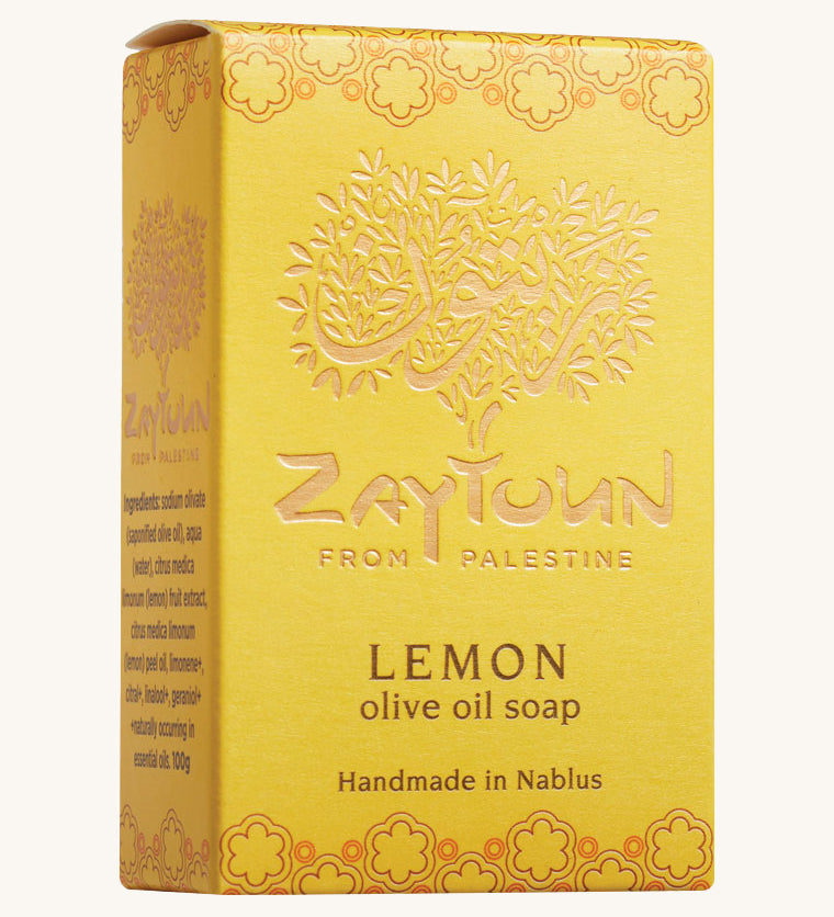 Zaytoun Pure Olive Oil Soap - Lemon 100g, from Palestine