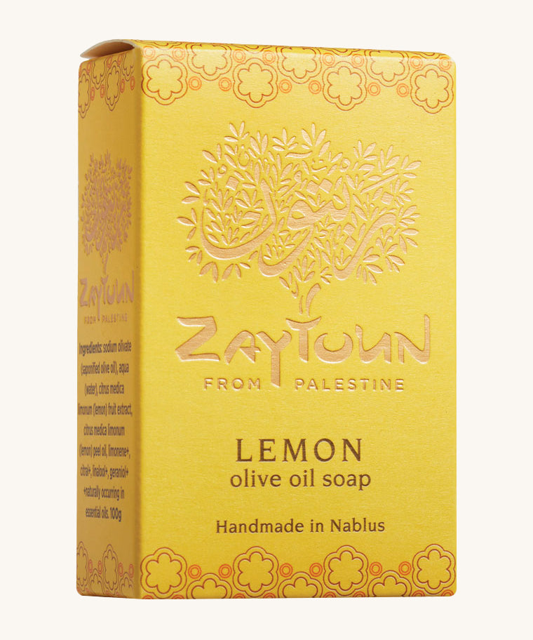 Zaytoun Pure Olive Oil Soap - Lemon 100g, from Palestine