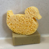 A Slice Of Green Cellulose Duck Sponge