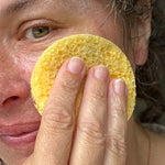 A Slice Of Green Cellulose Facial Sponge