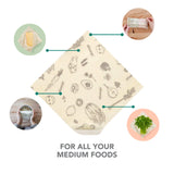 Abeego Medium Square Beeswax Food Wrap