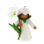 Ambrosius Christmas Rose Flower Girl Dark Brown Skin