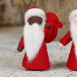 Ambrosius Father Christmas Black Skin 8-10cm