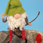 The Makerss - Small Fishing Gnome Needle Felt Kit