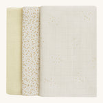 Avery Row Baby Muslin Squares Set of 3 - Wild Chamomile