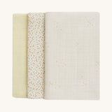 Avery Row Baby Muslin Squares Set of 3 - Wild Chamomile