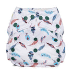 Baba + Boo One-Size Nappy - Feathers