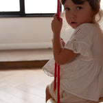 Babai Wooden Swing - Pink Rope