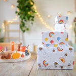 Babipur Rainbow Bees Wrapping Paper