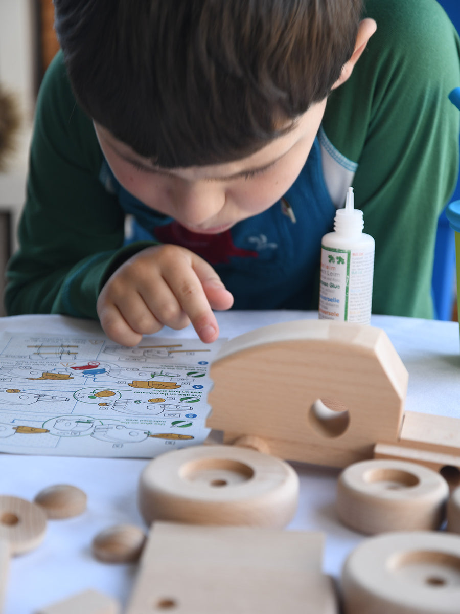 Bajo Build A Wooden Toy Tractor - DIY Construction Kit