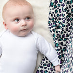 Etta Loves Extra Large Muslin Square - Purple Leopard