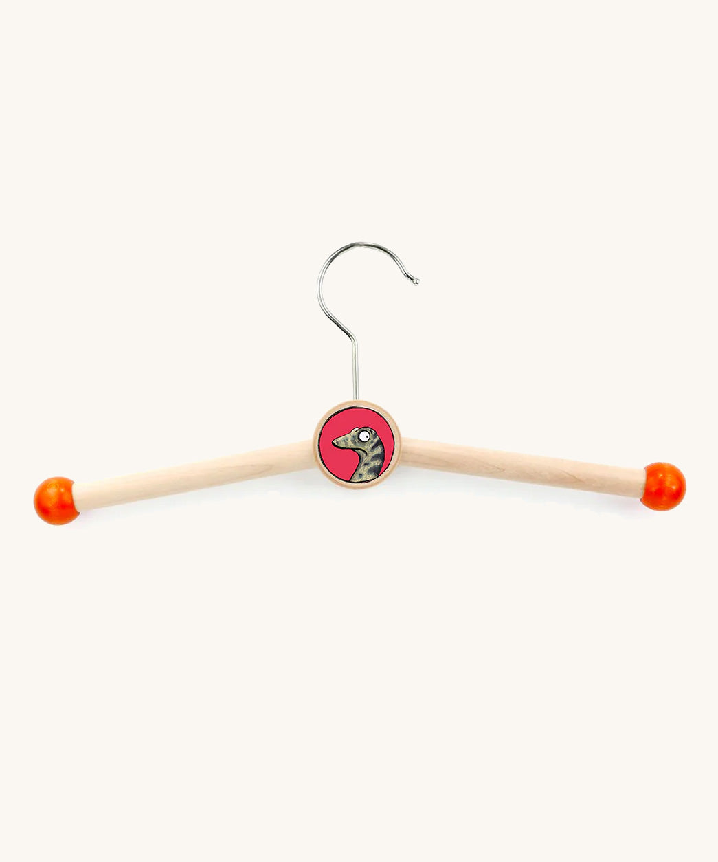 a bajo gruffalo snake childrens hanger on a cream background