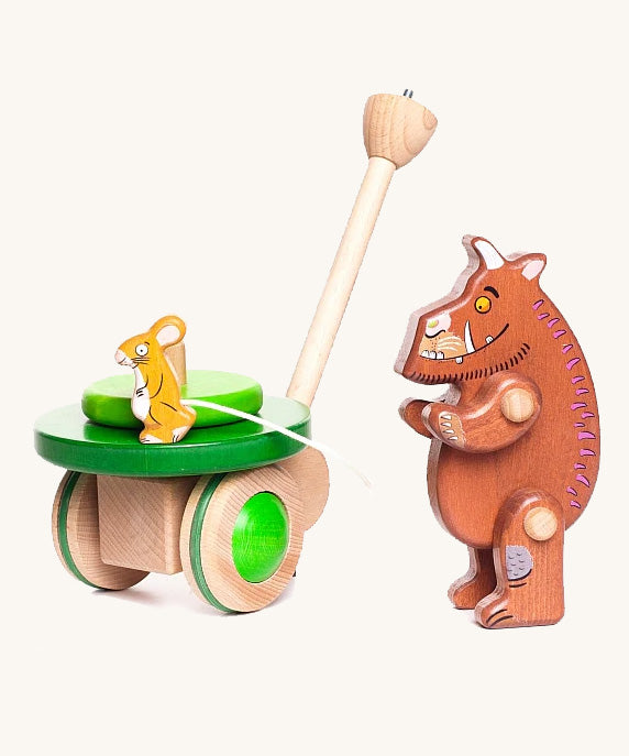 The Bajo Gruffalo & Mouse Push Along toy is a fabulous two-in-one toy for toddlers