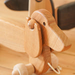 Bajo Dachshund Pull Toy - Natural