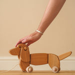 Bajo Dachshund Pull Toy - Natural