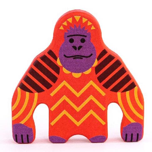 bajo wooden painted toy Orangutan figure