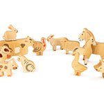 Bajo The Farm - 14 Wooden Farm Animals Set