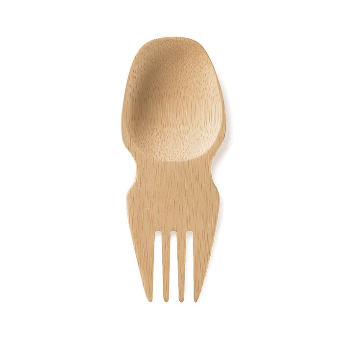 Bambu Bamboo Spork pictured on a plain white background